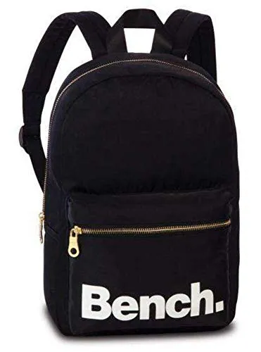 Bench Rucksack Schwarz 64158-0100 - Tagesrucksack mit großem Reißverschluss-Hauptfach und praktischer Fronttasche, ideal für Schule, Beruf und Freizeit.