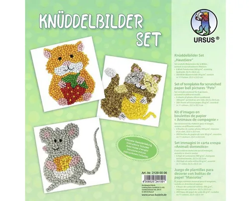 Ursus - Ludwig Bähr Bastelfilz Knüddelbilder-Set 'Haustiere'