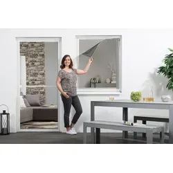 Fliegengitter Fenster mit Magnet-Halterung EASY 2.0 - Insektenschutz ohne Bohren Weiß - Mückengitter Mückennetz empasa