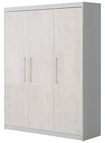 roba® Kleiderschrank Maren 2 - 3-türiger Kinderzimmer Schrank - Kleiderschränke mit Soft Close-Technik und viel Stauraum, ideal für Baby- und Kinderzimmer. Wächst mit Ihrem Kind und bietet elegantes Design in Lichtgrau und Eiche.