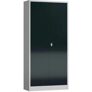 ClassiX Aktenschrank X-530348, abschließbar und höhenverstellbar - Büroschrank aus Metall mit 4 höhenverstellbaren Fachböden, ideal für eine flexible Aufbewahrung von Akten und Ordnern. Garantie: 3 Jahre, Maße: 92 x 195 x 42 cm.