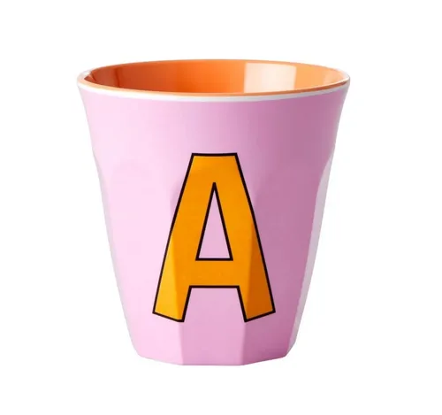 rice Kinderbecher RICE Becher - A, 250 ml, Melamine, Farbe: rosa