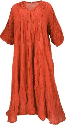 Boho Maxikleid in orange von Guru-Shop