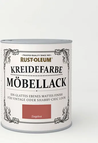 Rust Oleum Möbellack Kreidefarbe Ziegelrot 750 ml