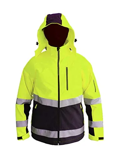 Consorte SNOW HAWK Softshell Arbeitsjacke - Funktionsjacke für Herren, wasserdicht und winddicht mit reflektierenden Streifen für optimale Sichtbarkeit, ideal für Arbeit und Outdoor-Aktivitäten.