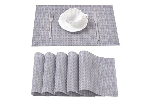 Simurq Platzset - Tischsets Abwaschbar / Rutschfest und Waschbar, (Platzdeckchen in 45x30 cm - Tischunterlage -, 6-St., Set mit 4 oder 6 Tischsets), Tischuntersetzer für Esszimmer und Küche