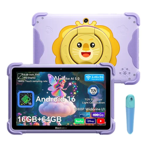 Produktbild Blackview LINK 1 KIDS Kinder-Tablet Android16 8,7 Zoll 16GB+64GB Wifi 6 5000 mAh