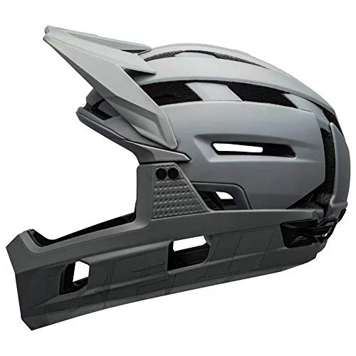 Bell Super Air R Spherical Fahrradhelm - Matte Gloss Gray, Größe S - Fahrradhelme mit Flex Spherical + MIPS-Technologie für optimalen Schutz, überlegene Belüftung und ein geringes Gewicht. Ideal für All-Mountain-Abenteuer!