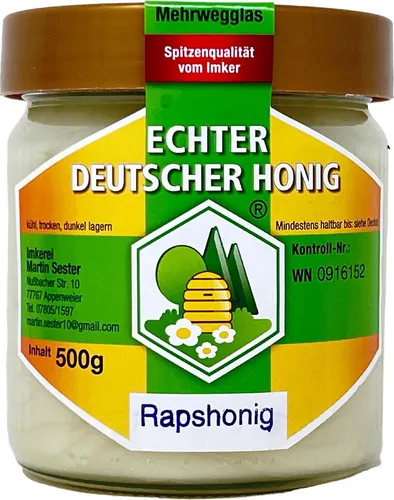 Produktbild Echter Deutscher Rapshonig 500g