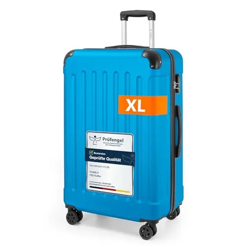 YONSLY Hartschalen-Trolley 76 cm mit 360°-Rollen