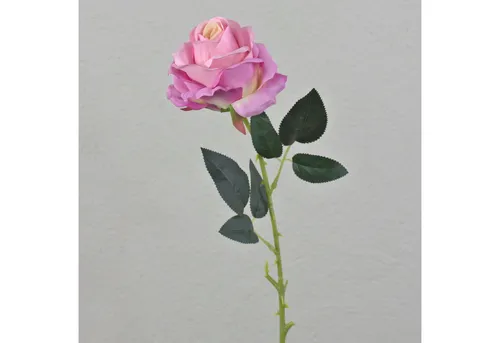 Kunstblume Textil Rose Eleazar, pink, 65cm, Ø9cm Rose, artplants, Höhe 65.0 cm