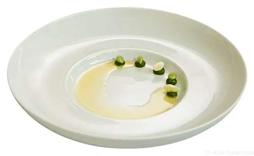 ASA Selection Kolibri Coupe Gourmetteller weiß in weiß von ASA