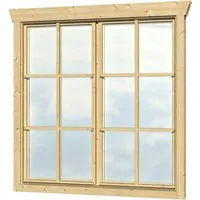 Doppelfenster für Gartenhaus 28 mm SKAN HOLZ