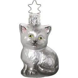 Inges Glas Karlo Katze 6.5 cm in grau von Inges Glas