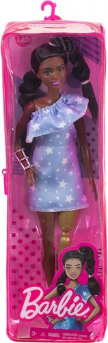 Mattel Barbie Fashionistas Puppe schwarzhaarig mit Beinprothese
