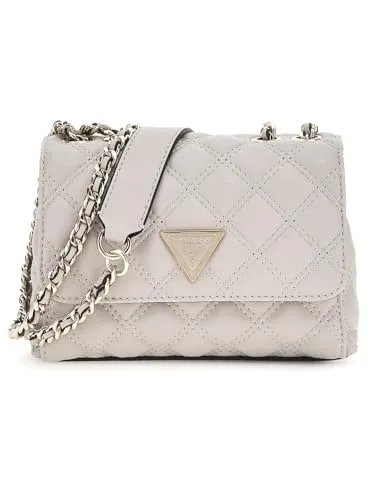 Guess Giully Mini Schultertasche taupe HWQG9673740-TAU - Umhängetasche aus hochwertigem Lederimitat in taupe, ideal für stilvolle Auftritte und praktische Nutzung.