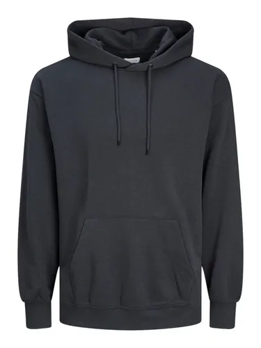 JACK & JONES Einfarbiger Herren Kapuzenpullover - Bequemer, weit geschnittener Kapuzenpullover aus 80% Baumwolle und 20% Polyester, ideal für lässige Freizeitlooks.