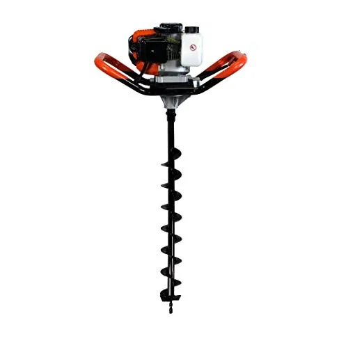 GT Garden Benzin Erdlochbohrer 3 PS, 52 cm³ mit 80 mm Bohrer