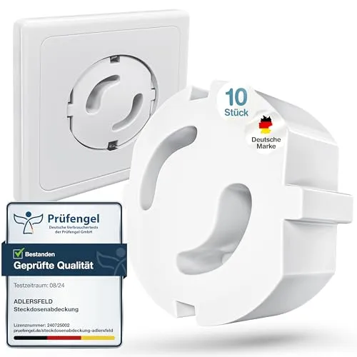 Adlersfeld® Steckdosen Kindersicherung (10x Stück) von Adlersfeld