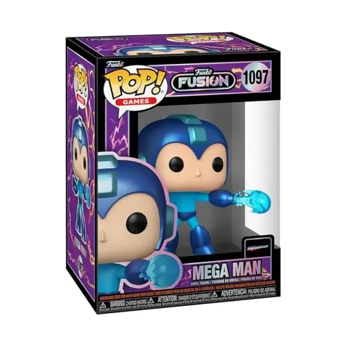 Funko Pop Games: Fusion - Megaman - Mega Man - 1 oder 6 Quote Für Seltene Chase-Variante Fusion - Vinyl-Sammelfigur - Geschenkidee - Spielzeug Für Kinder und Erwachsene