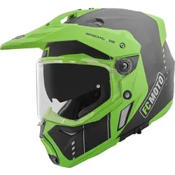 FC-Moto Merkur Pro Air Enduro Helm, schwarz-grün, Größe L in grün von FC-Moto