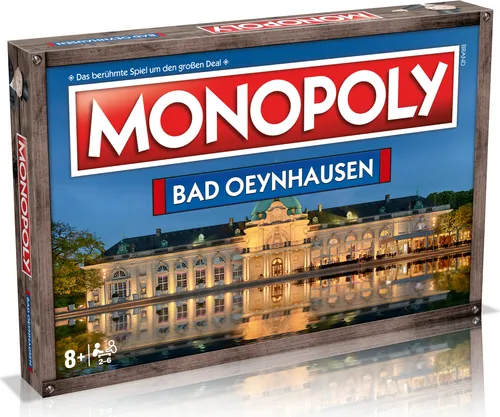 Monopoly - Bad Oeynhausen Edition - Gesellschaftsspiel, exklusive Edition mit einzigartigen Orten aus Bad Oeynhausen, unterstützt die Schülerfirma der Europaschule Bad Oeynhausen.