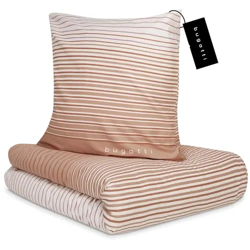 bugatti Bettwäsche 135x200 cm in orange von Bugatti