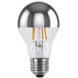 E27 LED Glühlampe Spiegelkopf warmweiß - Elegante LED Filament Lampe für stilvolle Beleuchtung. Mit warmem Licht und ansprechendem Design sorgt sie für gemütliche Atmosphäre und senkt Energiekosten effektiv.