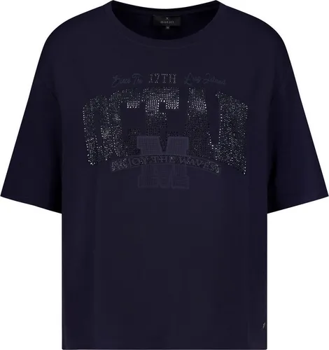 Monari T-Shirt mit Schmuckdetails - Stylisches T-Shirt aus fließender Viskose-Mix, das durch seine weiche Haptik und elegante Schmuckdetails besticht. Ideal für jeden Anlass.