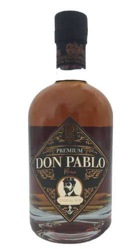 DON PABLO Premium Rum 40% Vol - 0,7l Dark aus Jamaika und Guyana - Rum, dunkler Premium-Genuss mit Aromen von Vanille, Zimt und Kakao, perfekt für anspruchsvolle Gaumen.