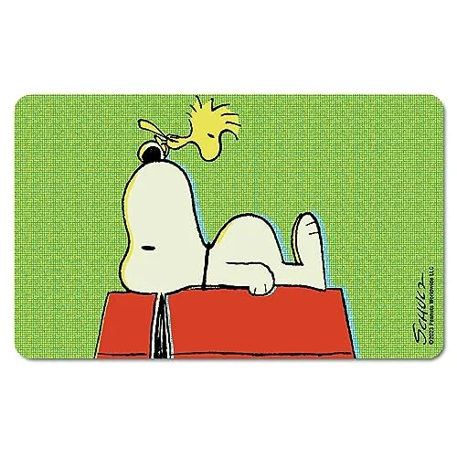 Logoshirt® Peanuts I Snoopy & Woodstock I Authentic Peanuts I Frühstücksbrettchen I Schneidebrett I 23x14cm I spülmaschinenfest & hitzebeständig I Lizenziertes Originaldesign