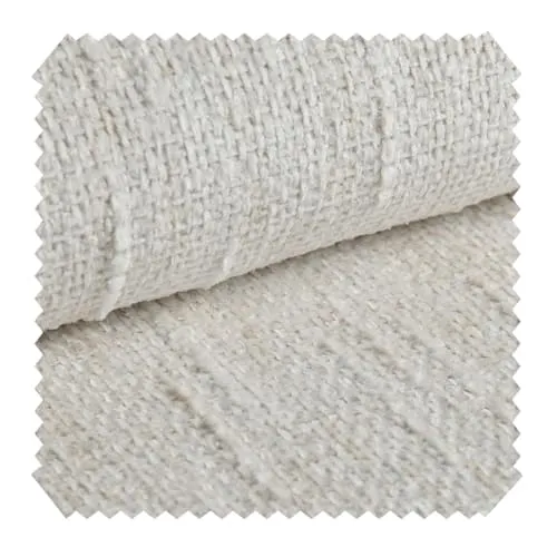novely® MISCHLY Luxuriöser Chenille Polsterstoff 430g/m² | Strapazierfähiger Melange Möbelstoff | Pflegeleichte Meterware | 1lfm Farbe: 10 Creme