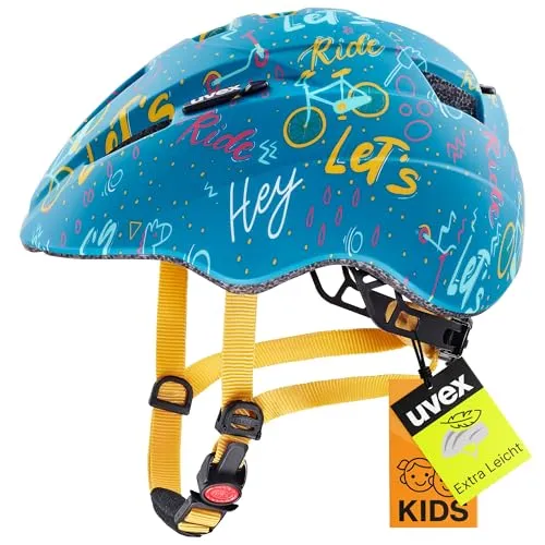 uvex Kid 2 cc - Leichter Kinder-Helm mit individueller Größenanpassung - Fahrradhelme für Kinder, sicher und leicht, mit erweiterbarem LED-Licht und optimaler Anpassung durch das uvex IAS System.