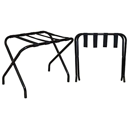 Harbour Housewares Klappverteiler Gepäckträger - Schwarz - Pack Von 2