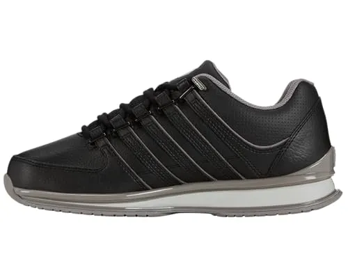 K-Swiss Homme Rinzler Basket - Stilvolle Herren-Sneaker - Herren-Sneaker mit hochwertigem Lederobermaterial, bequemer CMEVA-Mittelsohle und rutschfester Gummisohle für optimalen Tragekomfort.