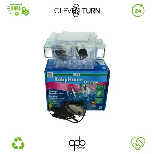 JBL BabyHome Oxygen 6432000 - Premium-Ablaichkasten mit Luftpumpe - Luftpumpen für Aquarien: Extra großer Ablaichkasten mit eingebauter Sauerstoffversorgung für gesunde Jungfische und hohe Schlupfrate - sofort einsatzbereit!