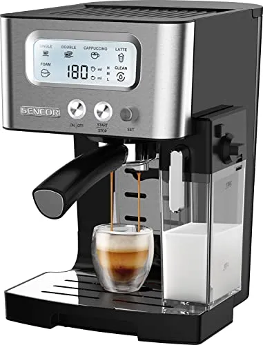 SENCOR Espressomaschine 15 bar mit Milchaufschäumer