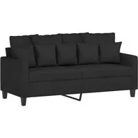vidaXL 2-Sitzer Sofa mit Armlehnen - Sofas & Couches – Bequemes Loungesofa mit robustem Metallgestell und strapazierfähigem Stoff für entspannte Stunden in modernem Design.