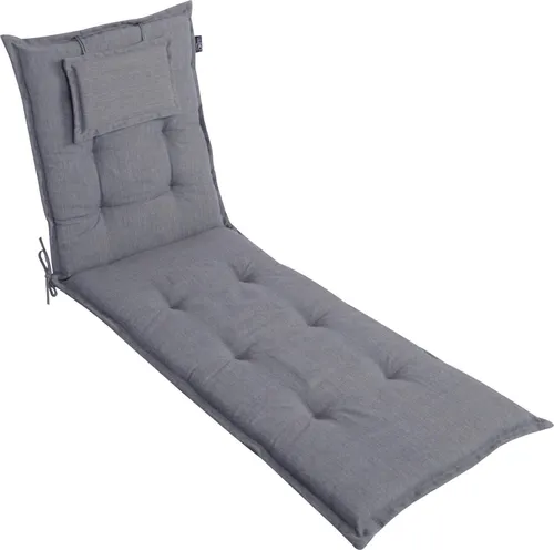 LILENO HOME Sonnenliege Auflage Grau Y in grau von DiscountDeal24