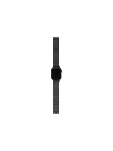 Silicone Magnetic Traction Strap Lite - strap for smart watch - Smartwatch Zubehör, holzkohlefarbenes Uhrarmband mit magnetischer Traction-Technologie für perfekten Halt und Komfort.
