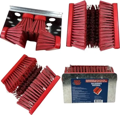 Synx Tools Professioneller Fußfeger - Schuhbürste, Bürste für Stiefel und Schuhe, Bürstenmatte für den Außenbereich