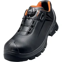 Uvex 2 GTX Vibram Halbschuh mit Boa® Fit System - Schwarz/Orange, Gr. 39 - Herren Industrie & Handwerk Schuhe, ausgestattet mit Boa® Fit System für optimalen Sitz und Komfort bei der Arbeit.