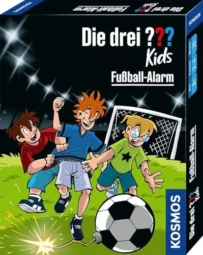Die drei ??? Kids - Fußball-Alarm, Kartenspiel - Spielzeug für 2-4 Spieler, ideal für schnelle 20 Minuten Spielspaß, ab 8 Jahren, aus der beliebten Die drei ??? Kids Serie.