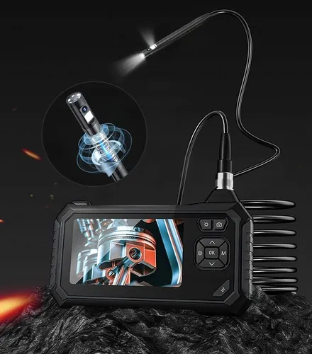 Inspektionskamera, Endoskop, Splitscreen, 8 LEDs, 32 GB microSD-Karte,
