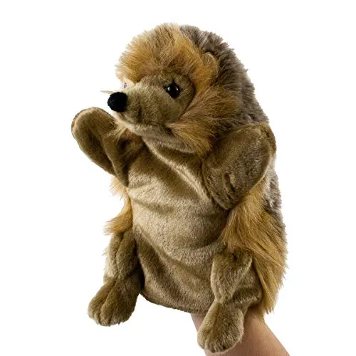 Teddys Rothenburg Handpuppe Igel 28 cm - Kuscheltiere: Detailreiche und waschbare Plüschhandpuppe, ideal für kreative Spielstunden und als Geschenk für Kuschelfreunde.