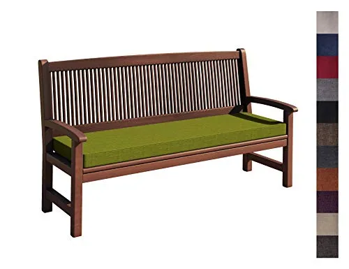 sunnypillow Bankauflage Outdoor - 160x60cm - Hochwertige Bankauflage für Gartenmöbel, wasserabweisend und pflegeleicht. Verwandeln Sie Ihre Gartenbank in einen gemütlichen Lieblingsplatz mit optimalem Sitzkomfort!