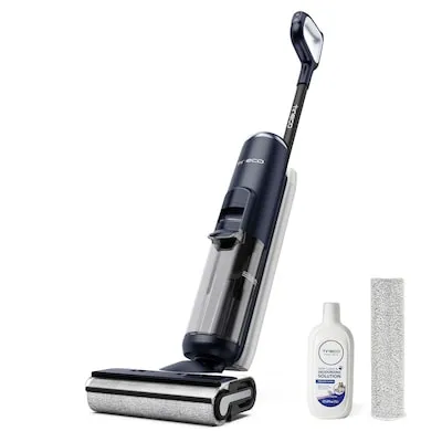 Tineco Nass-Trocken-Sauger Floor One S6 Flashdry PET - Nass-/Trockensauger mit 70°C Heißluft-Trocknung und 35 Min Akkulaufzeit, ideal für Tierhaare. Automatische Saugleistungsanpassung sorgt für optimale Reinigungsergebnisse.