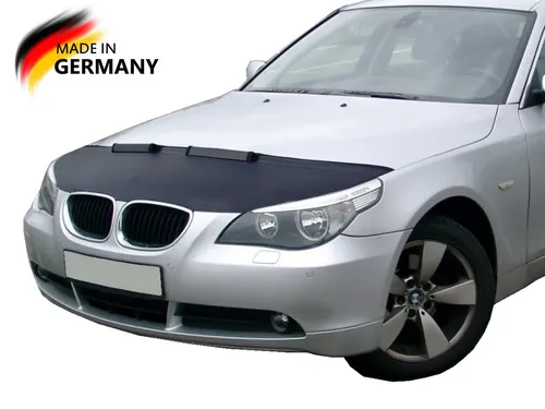 auto-bra Steinschlagschutz für BMW E60 E61 (03-10) - Hochwertiger Motorhaubenschutz aus wetterbeständigem Kunstleder, schützt vor Steinschlägen und Kratzern. Verleiht Ihrem Fahrzeug ein individuelles Design und bleibt auch bei hohen Geschwindigkeiten stabil.