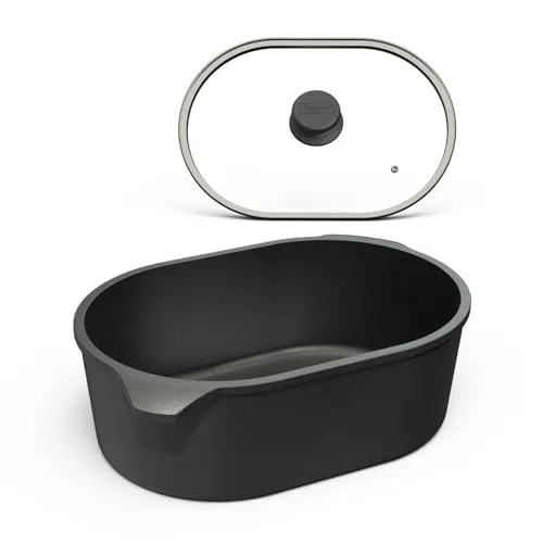 Hoffmann Induktionsbräter 5,2 L – Rechteckiger Aluminium-Handguss mit Antihaftbeschichtung