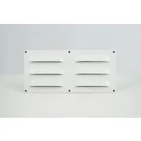 Dalsys Lüftungsblech Kiemenblech 229 x 76mm Alu Lüftungsgitter Weiß